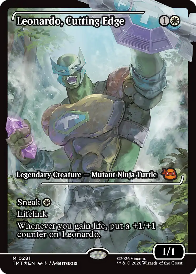 Leonardo, Cutting Edge (Showcase) [Teenage Mutant Ninja Turtles] | Card Citadel