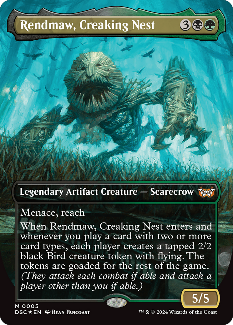 Rendmaw, Creaking Nest (Borderless) [Duskmourn: House of Horror Commander] | Card Citadel