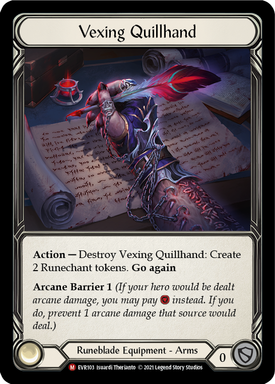 Vexing Quillhand [EVR103] (Everfest)  1st Edition Normal | Card Citadel