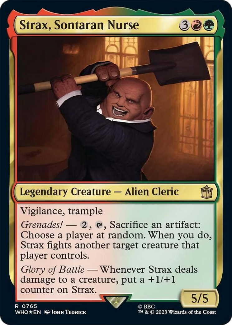 Strax, Sontaran Nurse (Surge Foil) [Doctor Who] | Card Citadel