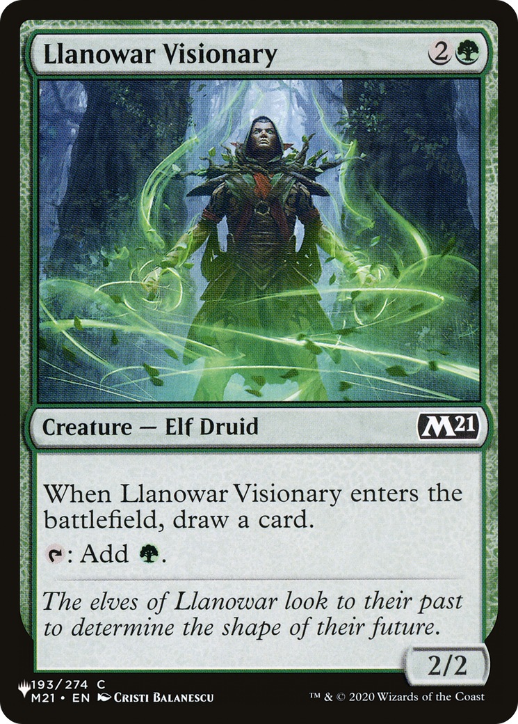 Llanowar Visionary [The List Reprints] | Card Citadel