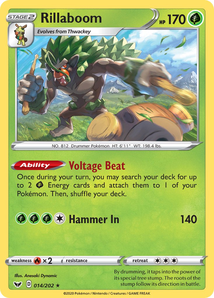 Rillaboom (014/202) [Sword & Shield: Base Set] | Card Citadel
