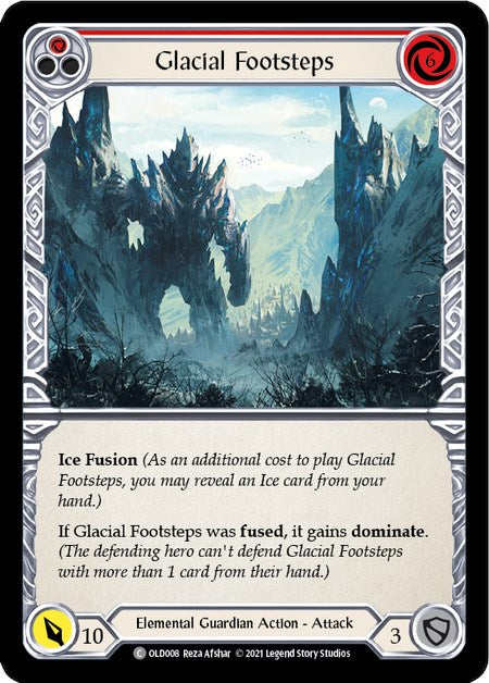 Glacial Footsteps (Red) [OLD008] (Tales of Aria Oldhim Blitz Deck)  1st Edition Normal | Card Citadel