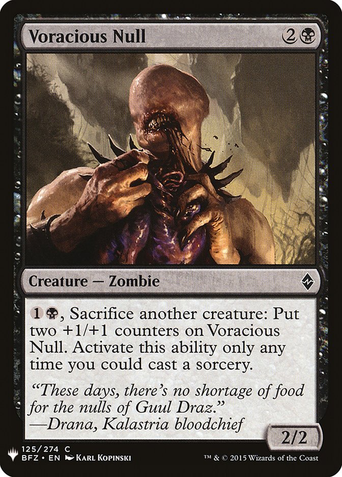 Voracious Null [Mystery Booster] | Card Citadel