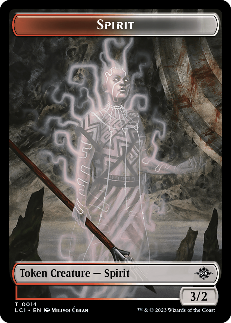 Vampire // Spirit Double-Sided Token [The Lost Caverns of Ixalan Tokens] | Card Citadel