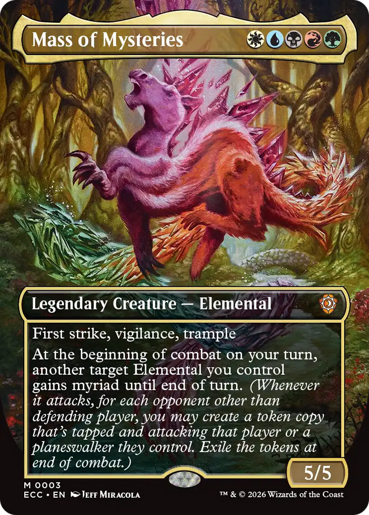 Mass of Mysteries (Borderless) [Lorwyn Eclipsed Commander] | Card Citadel