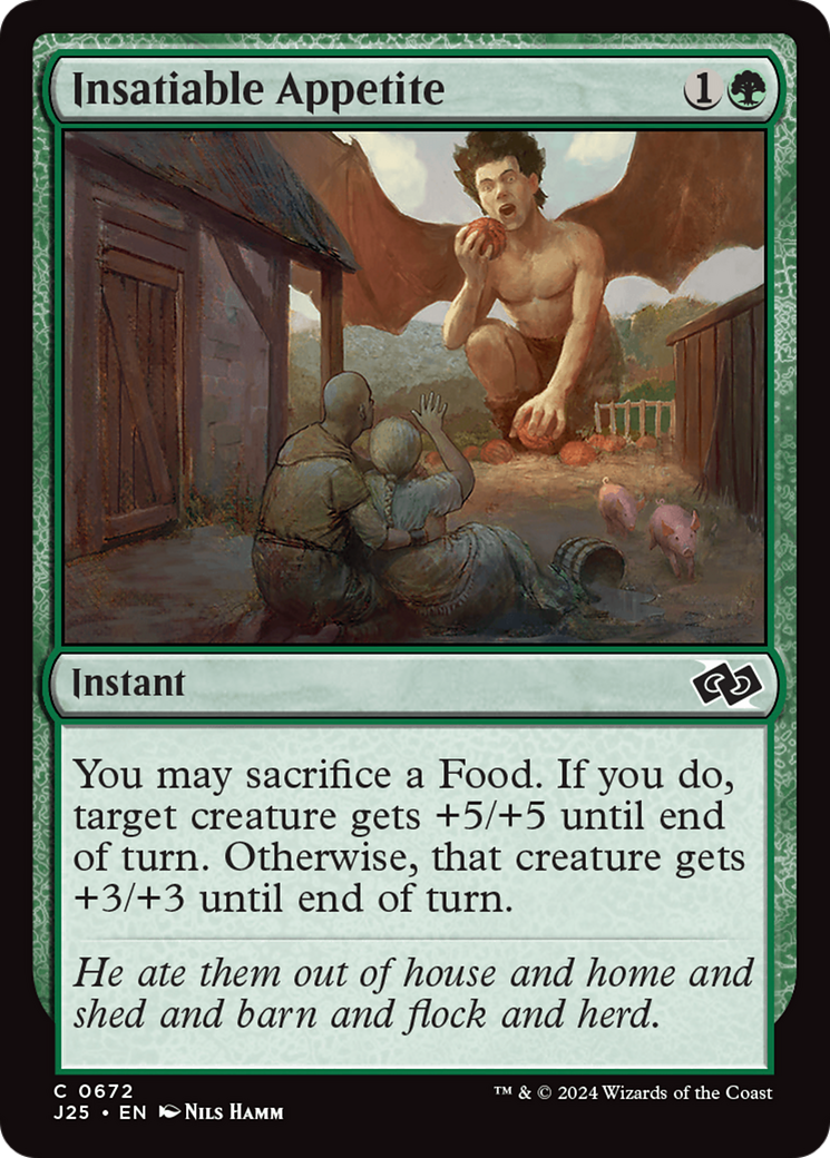 Insatiable Appetite [Foundations Jumpstart] | Card Citadel