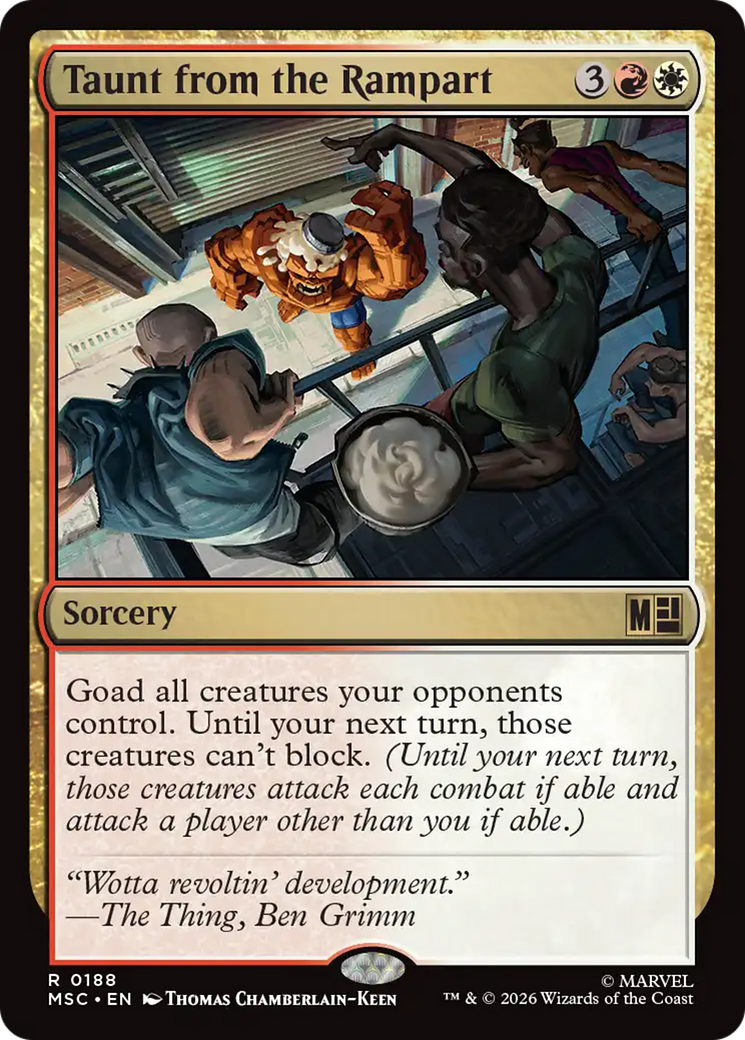 Taunt from the Rampart [Marvel Super Heroes Commander] | Card Citadel