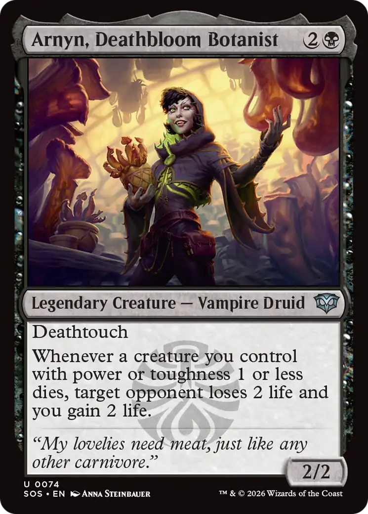 Arnyn, Deathbloom Botanist [Secrets of Strixhaven] | Card Citadel