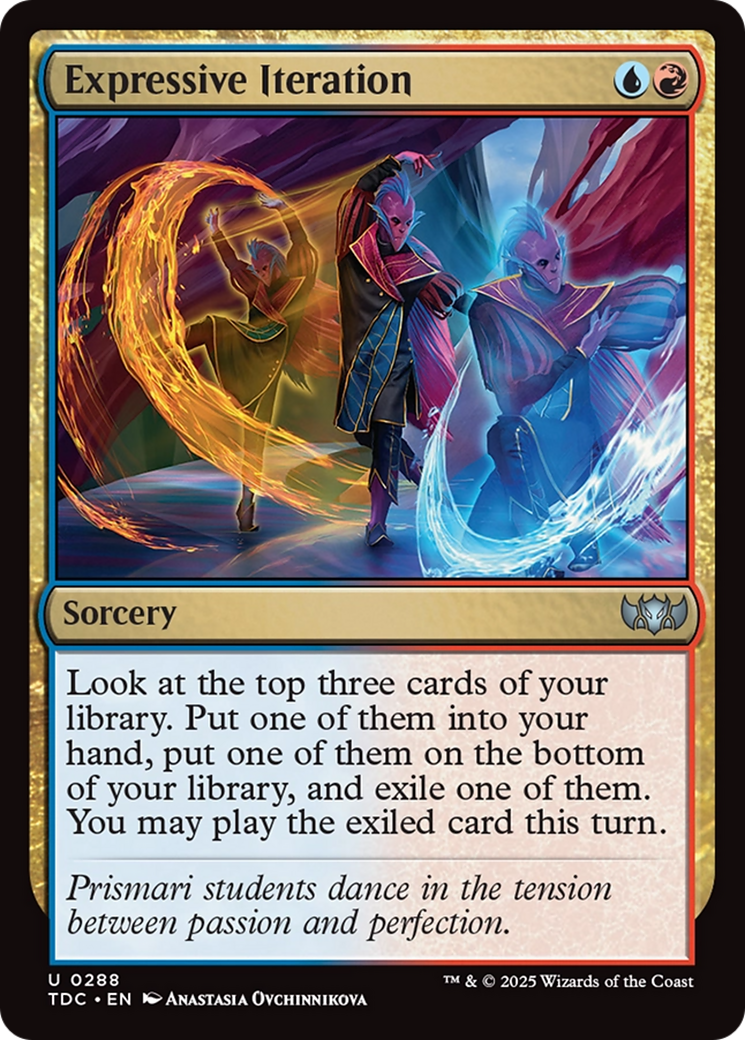 Expressive Iteration [Tarkir: Dragonstorm Commander] | Card Citadel