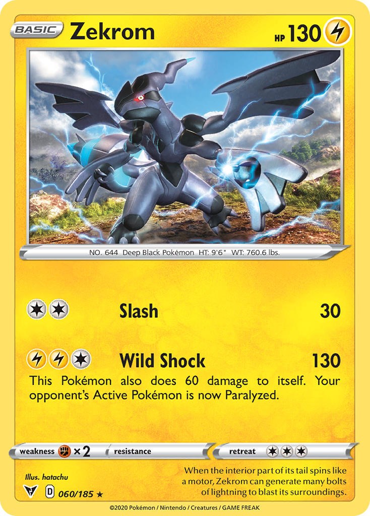 Zekrom (060/185) (Cosmos Holo) [Sword & Shield: Black Star Promos] | Card Citadel