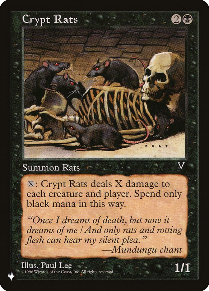 Crypt Rats [The List] | Card Citadel