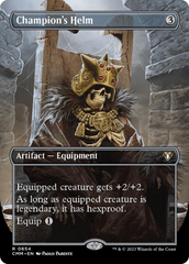 Champion's Helm (Borderless Alternate Art) [Commander Masters] | Card Citadel