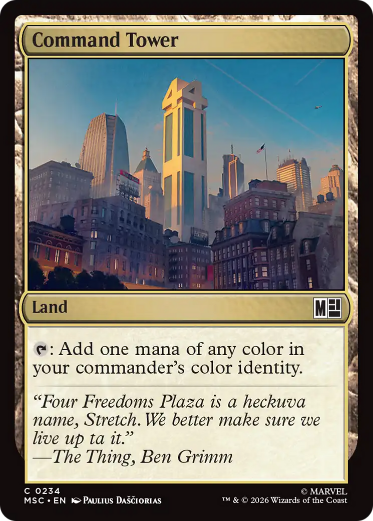 Command Tower (0234) (Surge Foil) [Marvel Super Heroes Commander] | Card Citadel