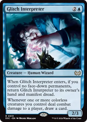 Glitch Interpreter (Extended Art) [Duskmourn: House of Horror Commander] | Card Citadel