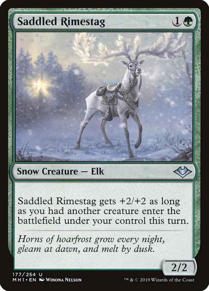 Saddled Rimestag [Modern Horizons] | Card Citadel