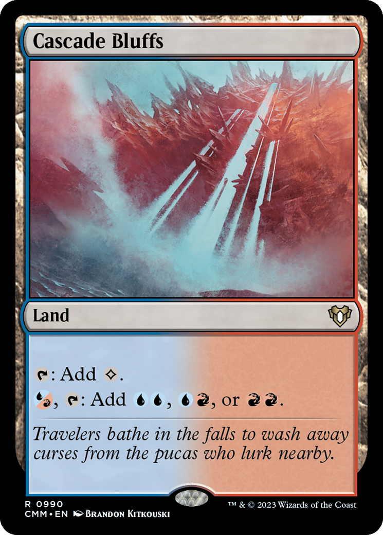 Cascade Bluffs [Commander Masters] | Card Citadel