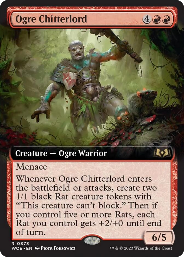 Ogre Chitterlord (Extended Art) [Wilds of Eldraine] | Card Citadel