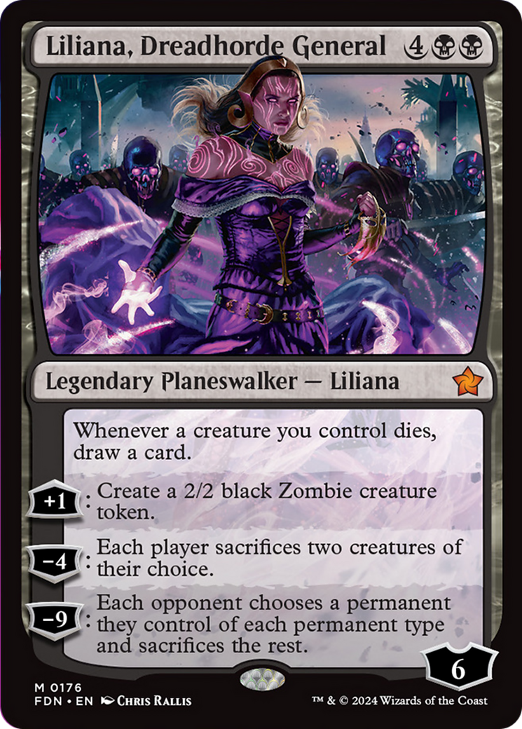 Liliana, Dreadhorde General [Foundations] | Card Citadel