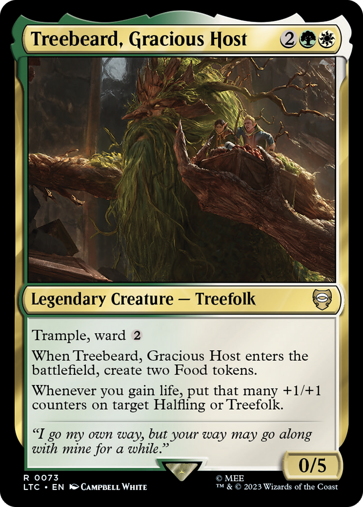 Treebeard, Gracious Host [The Lord of the Rings: Tales of Middle-Earth Commander] | Card Citadel