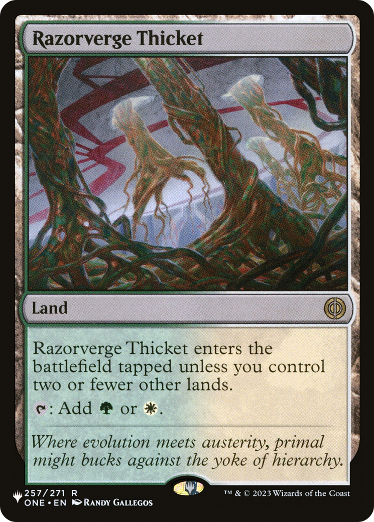 Razorverge Thicket [The List] | Card Citadel