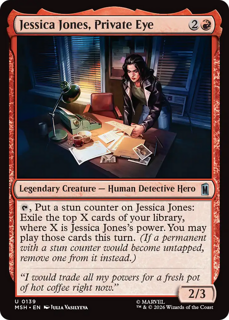 Jessica Jones, Private Eye [Marvel Super Heroes] | Card Citadel