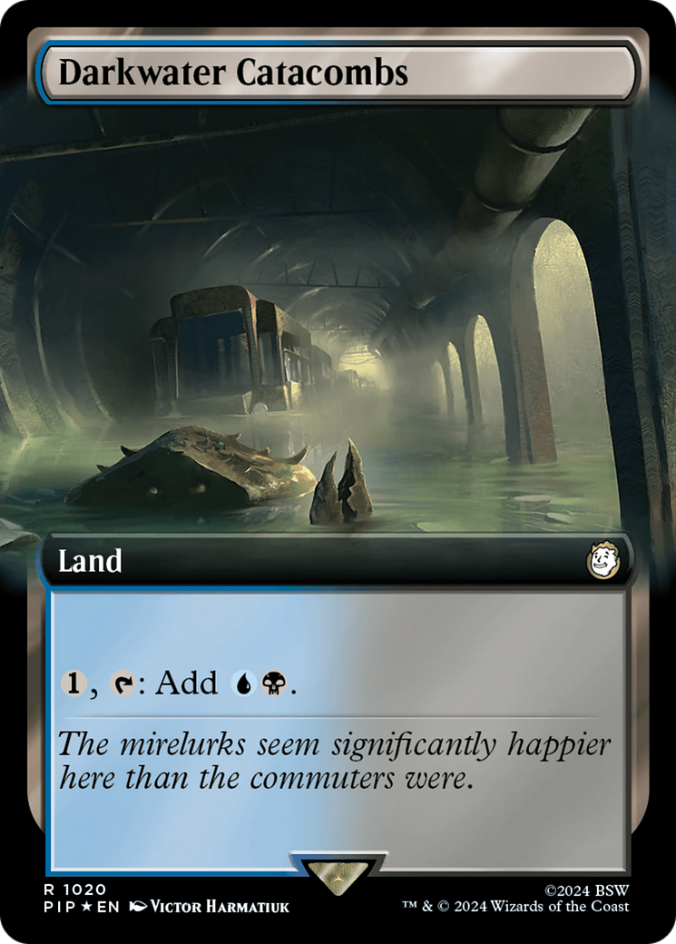 Darkwater Catacombs (Extended Art) (Surge Foil) [Fallout] | Card Citadel