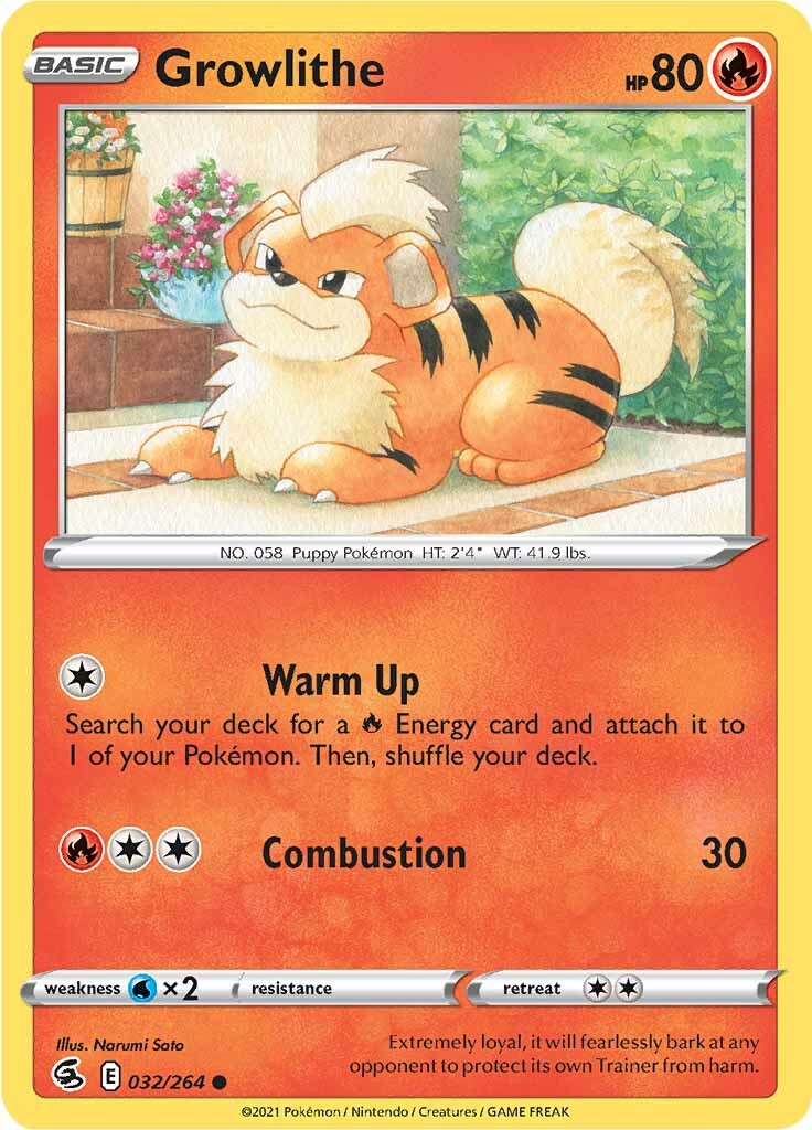 Growlithe (032/264) [Sword & Shield: Fusion Strike] | Card Citadel