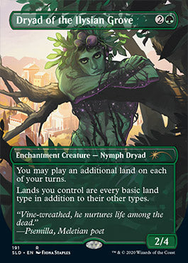 Dryad of the Ilysian Grove (Borderless) [Secret Lair Drop Series] | Card Citadel