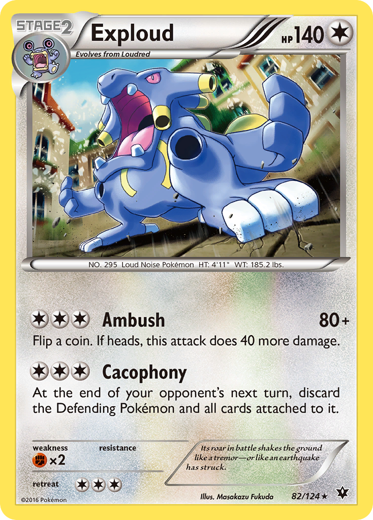 Exploud (82/124) [XY: Fates Collide] | Card Citadel