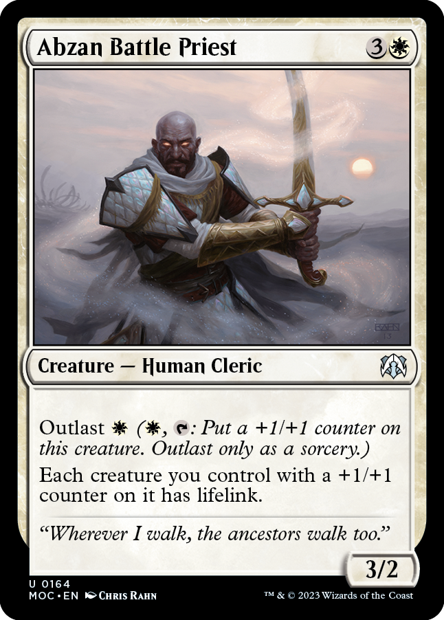 Abzan Battle Priest [March of the Machine Commander] | Card Citadel