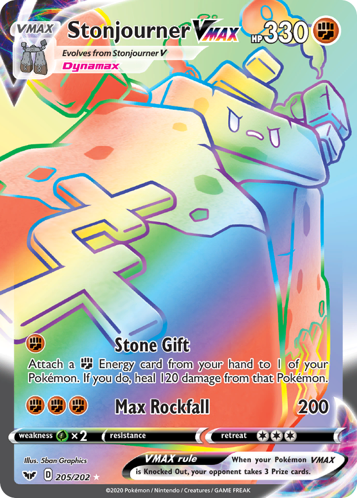 Stonjourner VMAX (205/202) [Sword & Shield: Base Set] | Card Citadel
