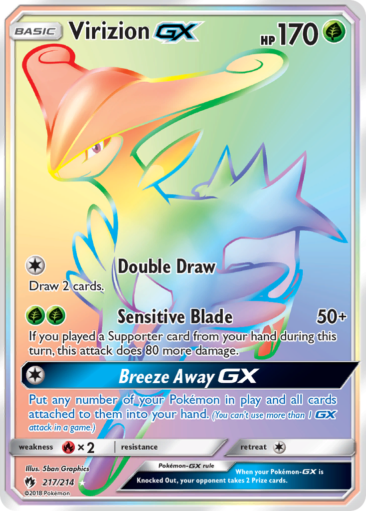 Virizion GX (217/214) [Sun & Moon: Lost Thunder] | Card Citadel