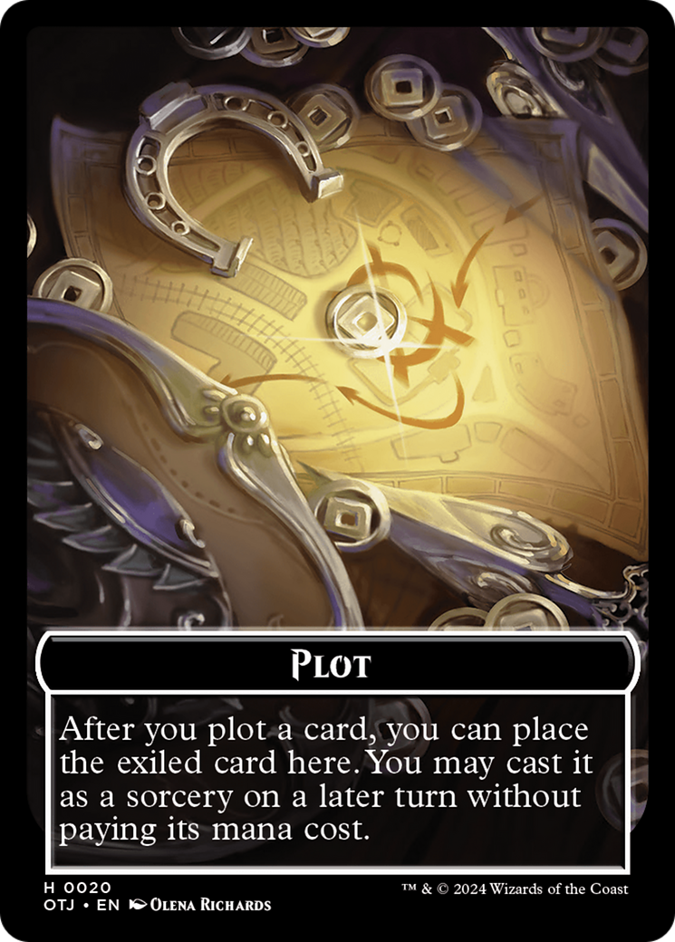 Treasure // Plot Double-Sided Token [Outlaws of Thunder Junction Tokens] | Card Citadel