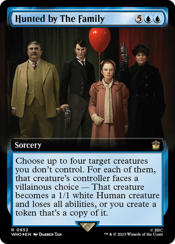 Hunted by The Family (Extended Art) (Surge Foil) [Doctor Who] | Card Citadel