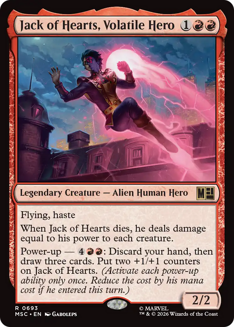 Jack of Hearts, Volatile Hero [Marvel Super Heroes Commander] | Card Citadel