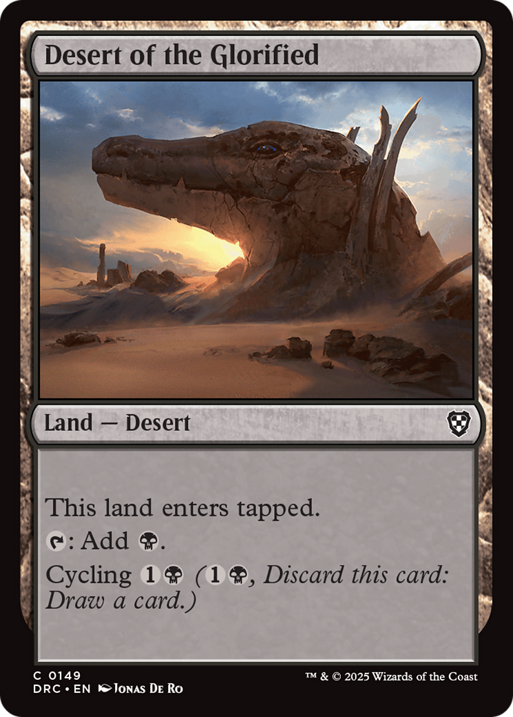 Desert of the Glorified [Aetherdrift Commander] | Card Citadel