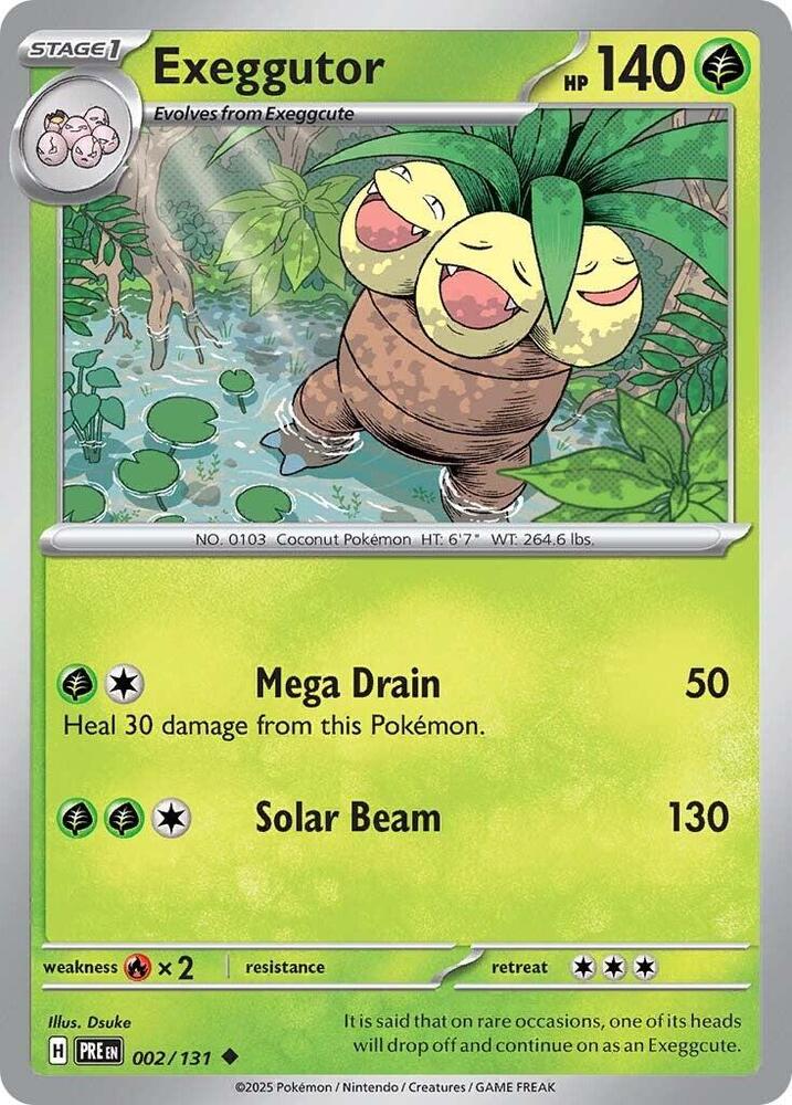 Exeggutor (002/131) [Scarlet & Violet: Prismatic Evolutions] | Card Citadel