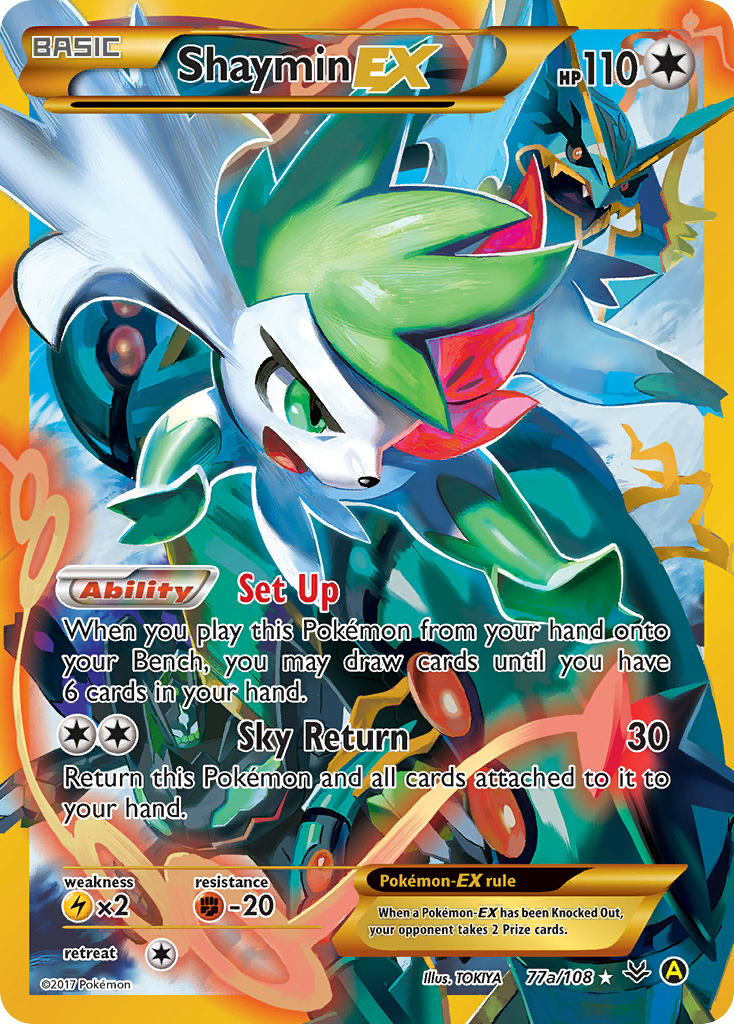 Shaymin EX (77a/108) [Alternate Art Promos] | Card Citadel