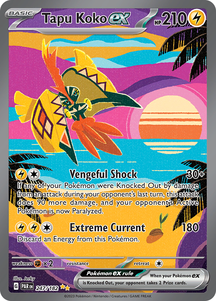 Tapu Koko ex (247/182) [Scarlet & Violet: Paradox Rift] | Card Citadel