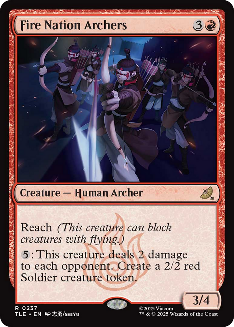 Fire Nation Archers [Avatar: The Last Airbender: Eternal-Legal] | Card Citadel