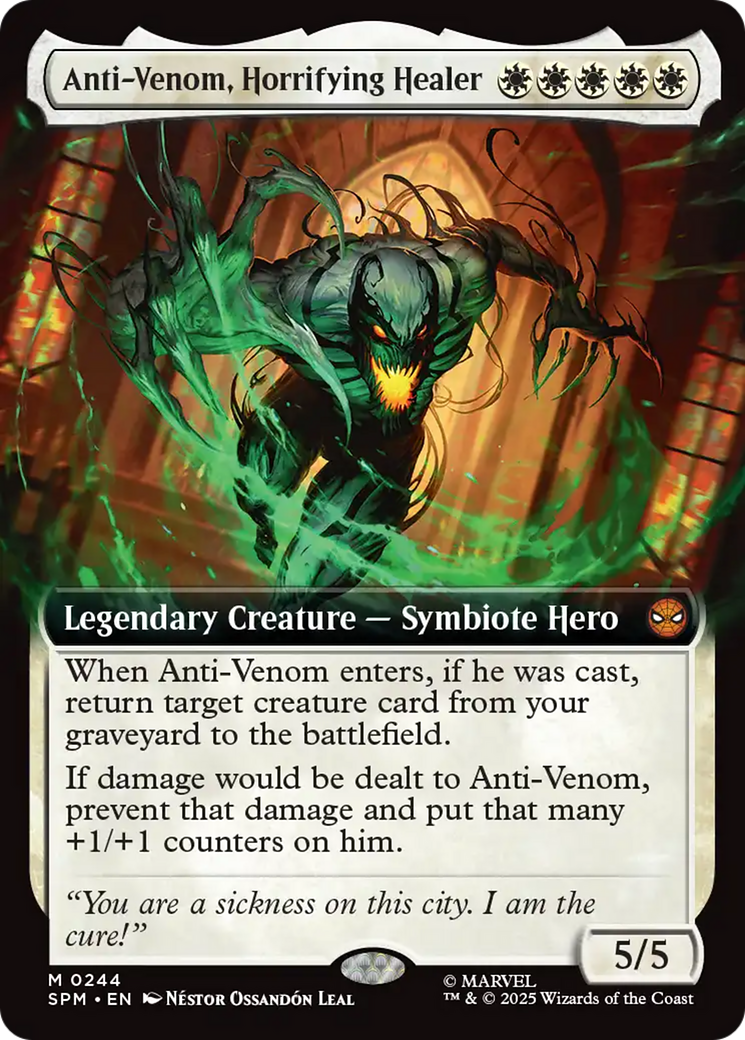 Anti-Venom, Horrifying Healer (Extended Art) [Marvel's Spider-Man] | Card Citadel