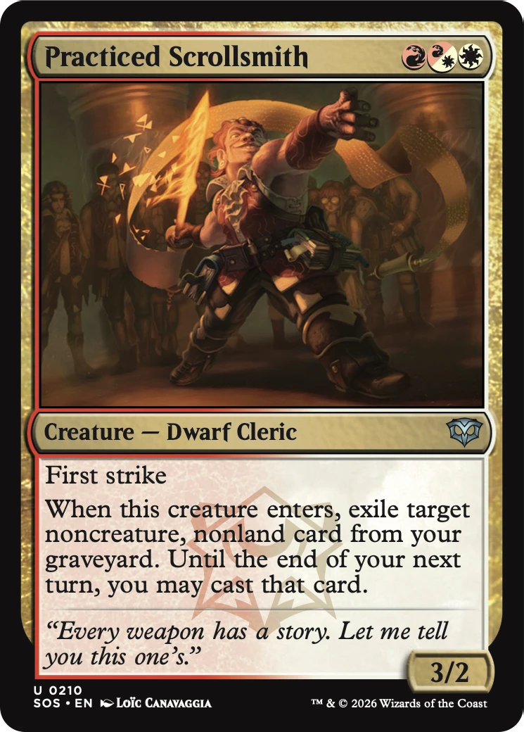 Practiced Scrollsmith [Secrets of Strixhaven] | Card Citadel