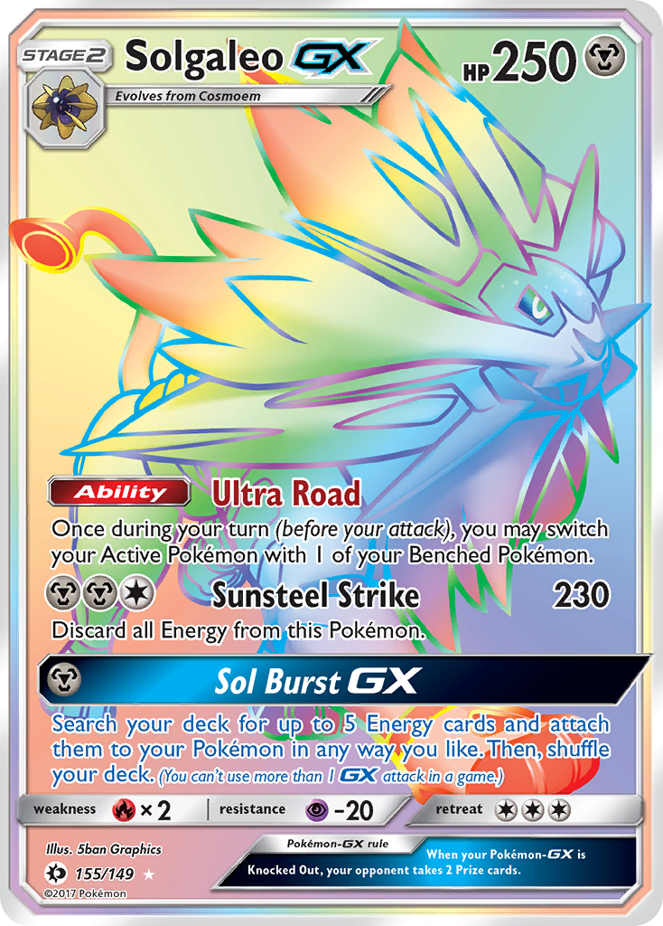 Solgaleo GX (155/149) [Sun & Moon: Base Set] | Card Citadel