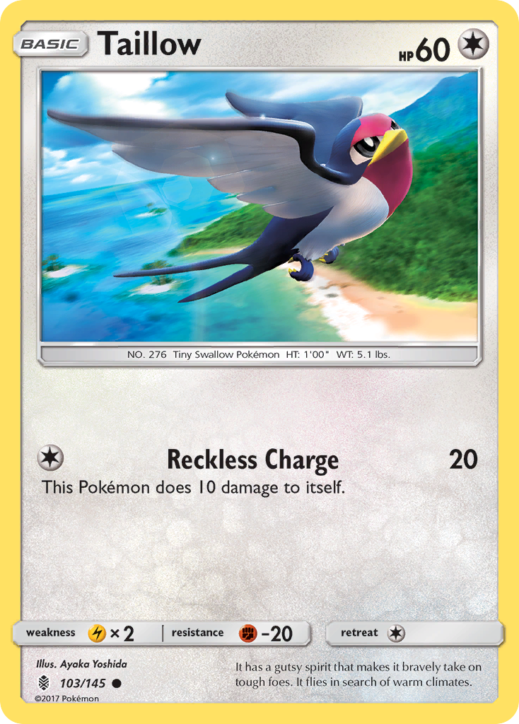 Taillow (103/145) [Sun & Moon: Guardians Rising] | Card Citadel