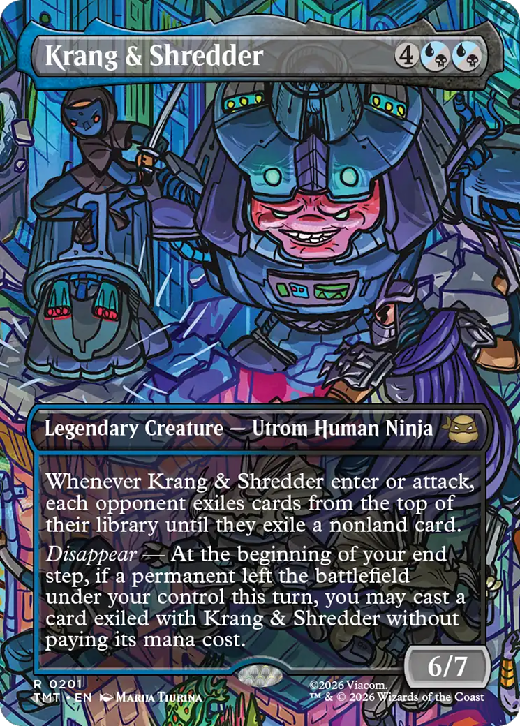 Krang & Shredder (Borderless) [Teenage Mutant Ninja Turtles] | Card Citadel