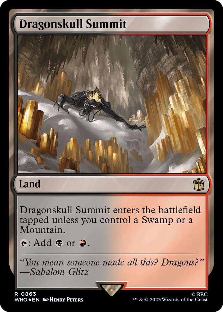 Dragonskull Summit (Surge Foil) [Doctor Who] | Card Citadel