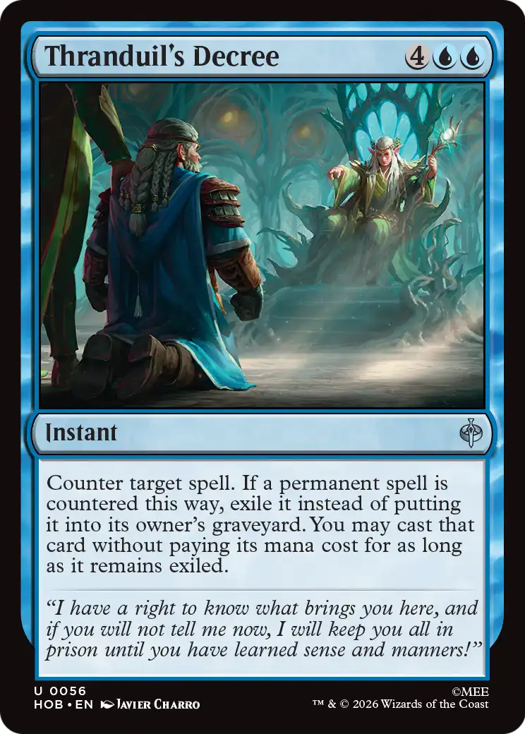 Thranduil's Decree [The Hobbit] | Card Citadel