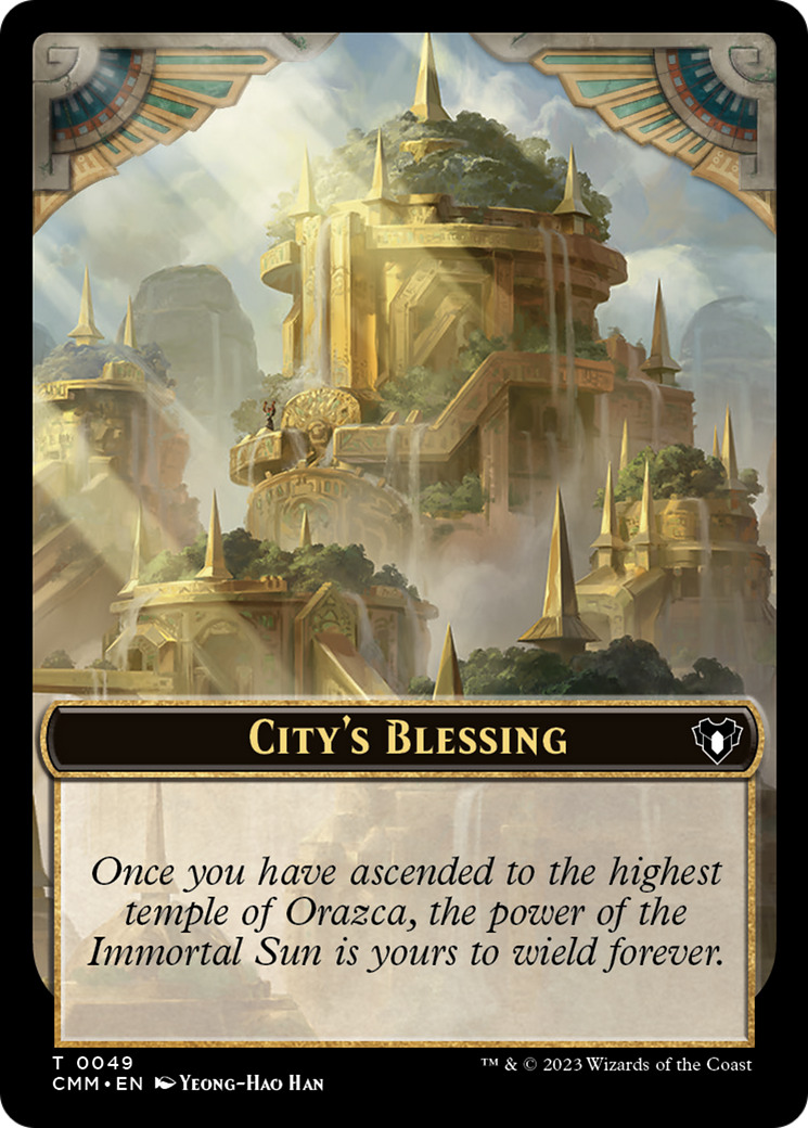 City's Blessing // Construct (0075) Double-Sided Token [Commander Masters Tokens] | Card Citadel