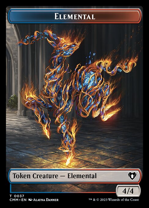 The Monarch // Elemental (0037) Double-Sided Token [Commander Masters Tokens] | Card Citadel